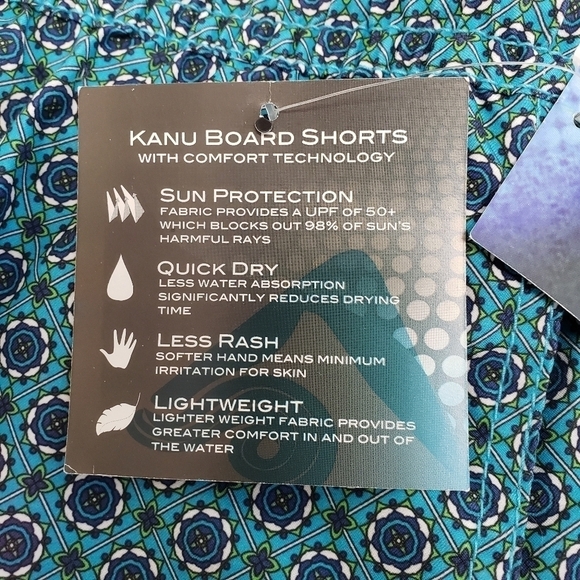 Kanu Mens Surf Shorts Size Medium - Picture 6 of 6